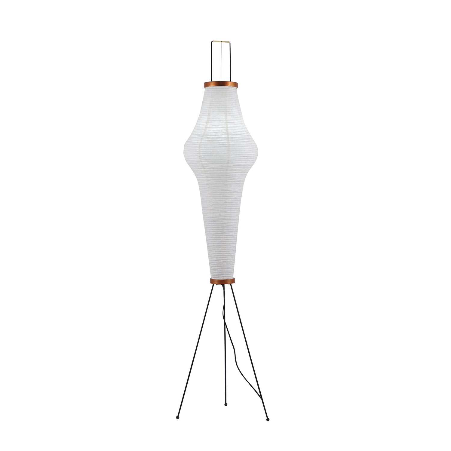 Lunora Haze | Skulptural golvlampa i rispapper i Japandi-stil