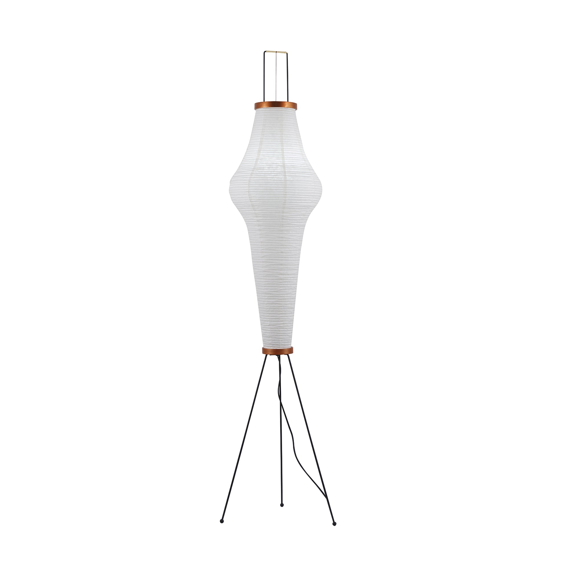 Lunora Haze | Skulptural golvlampa i rispapper i Japandi-stil