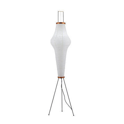 Lunora Haze | Skulptural golvlampa i rispapper i Japandi-stil