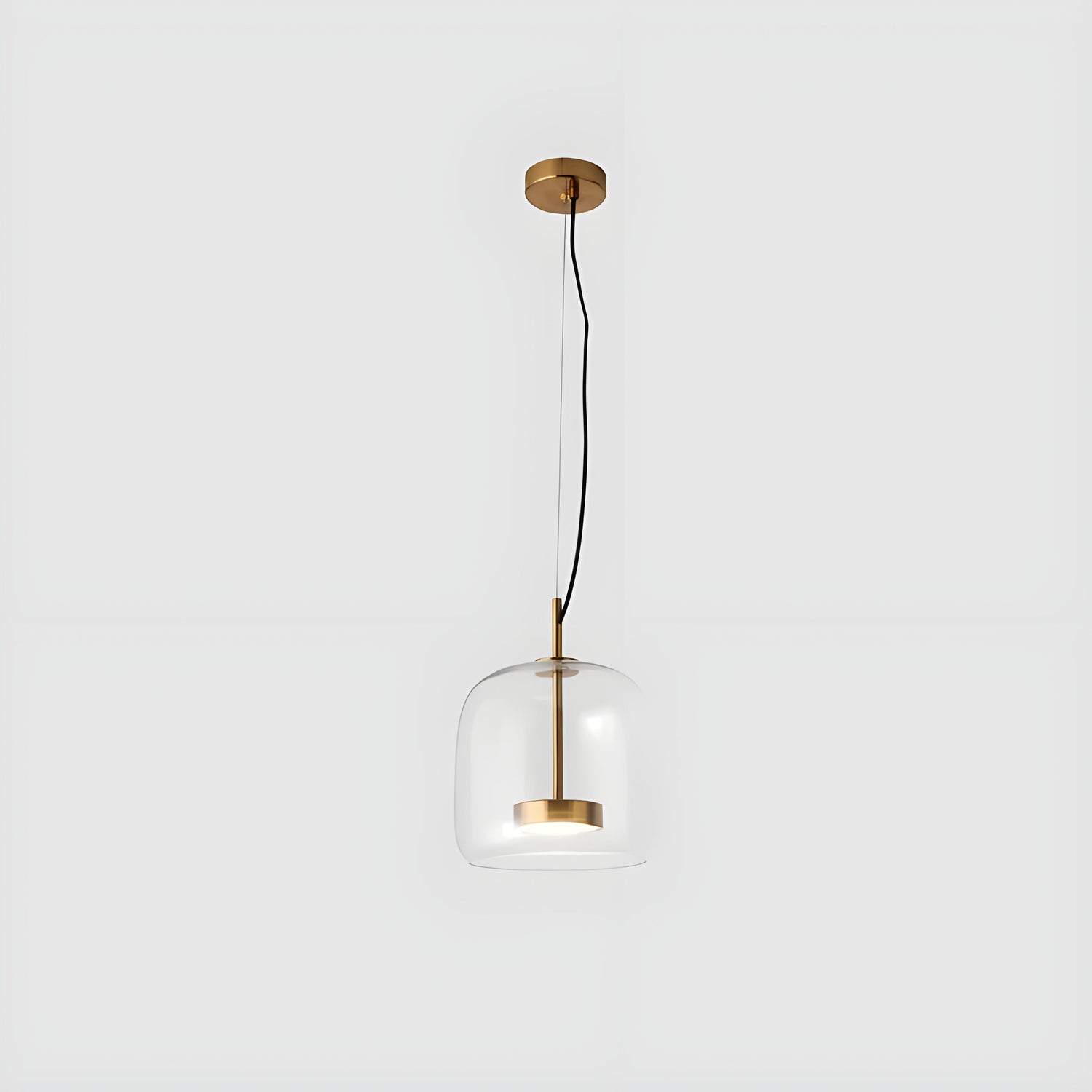 LED-hänglampa i glas - retrodesign med varmt ljus för matsal och kök