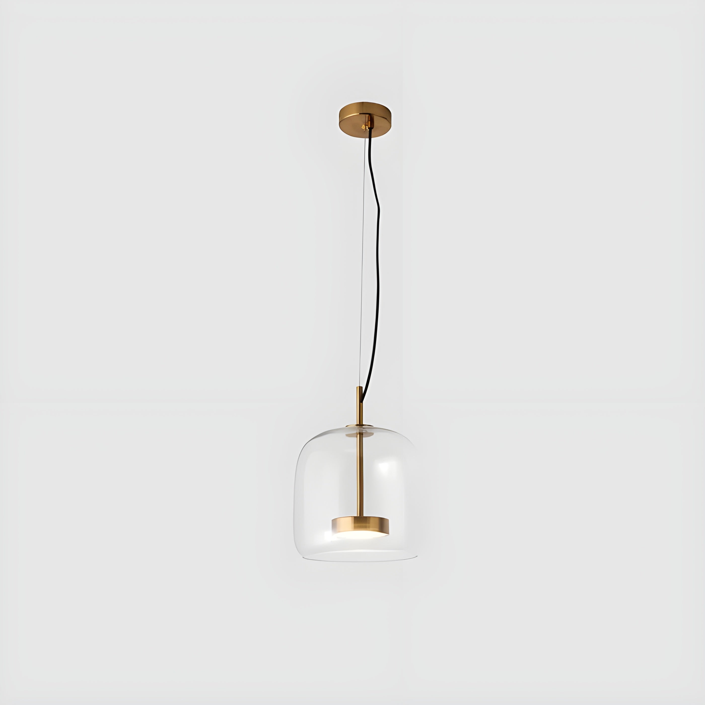 LED-hänglampa i glas - retrodesign med varmt ljus för matsal och kök