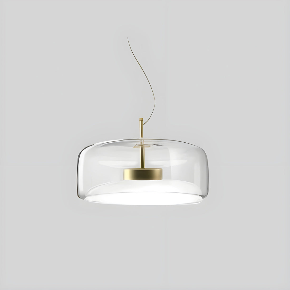 LED-hänglampa i glas - retrodesign med varmt ljus för matsal och kök