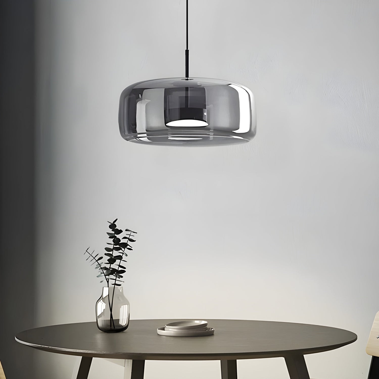 LED-hänglampa i glas - retrodesign med varmt ljus för matsal och kök