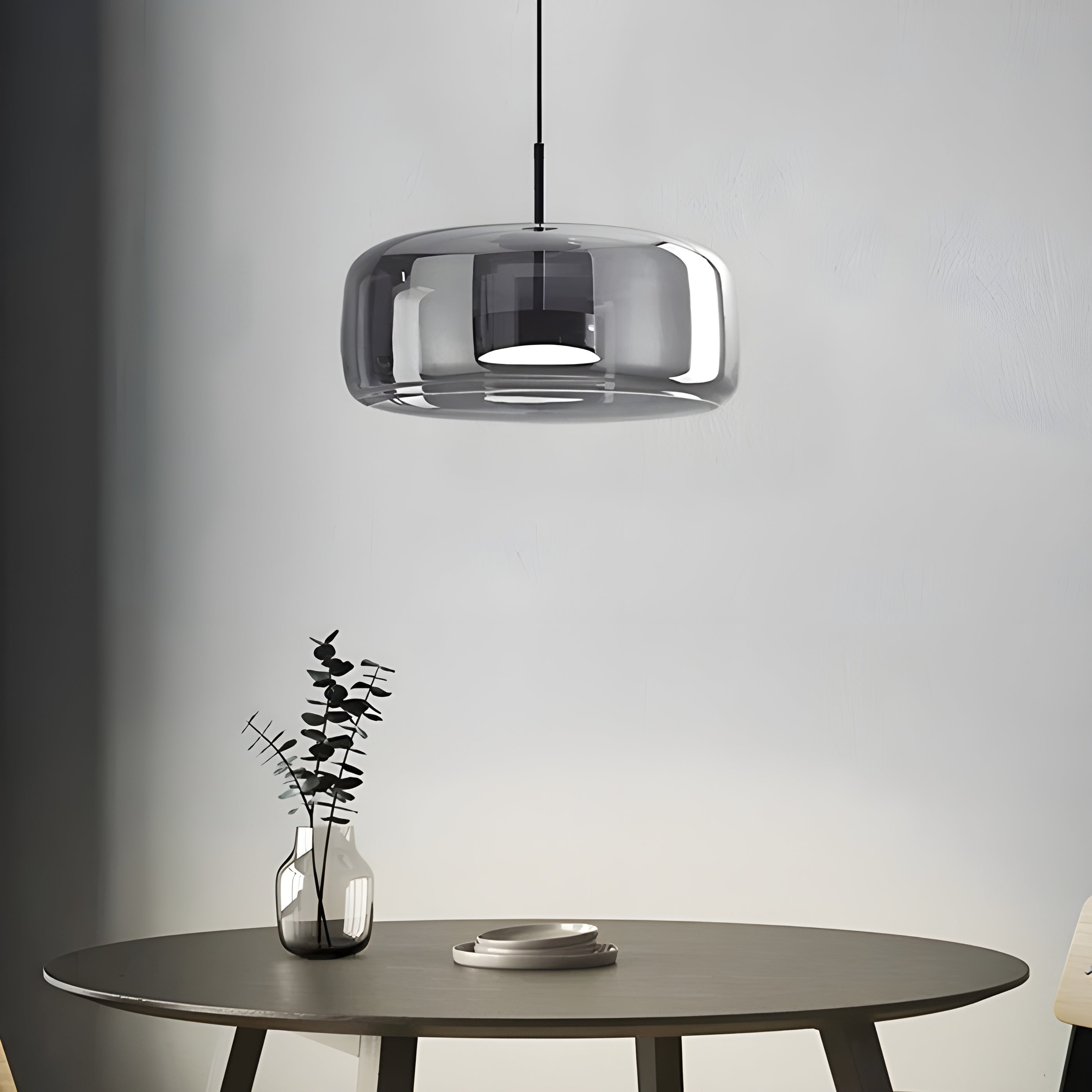 LED-hänglampa i glas - retrodesign med varmt ljus för matsal och kök