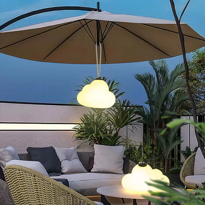 NimbusGlow – Moln-inspired outdoor pendant lamp for dreamy evenings