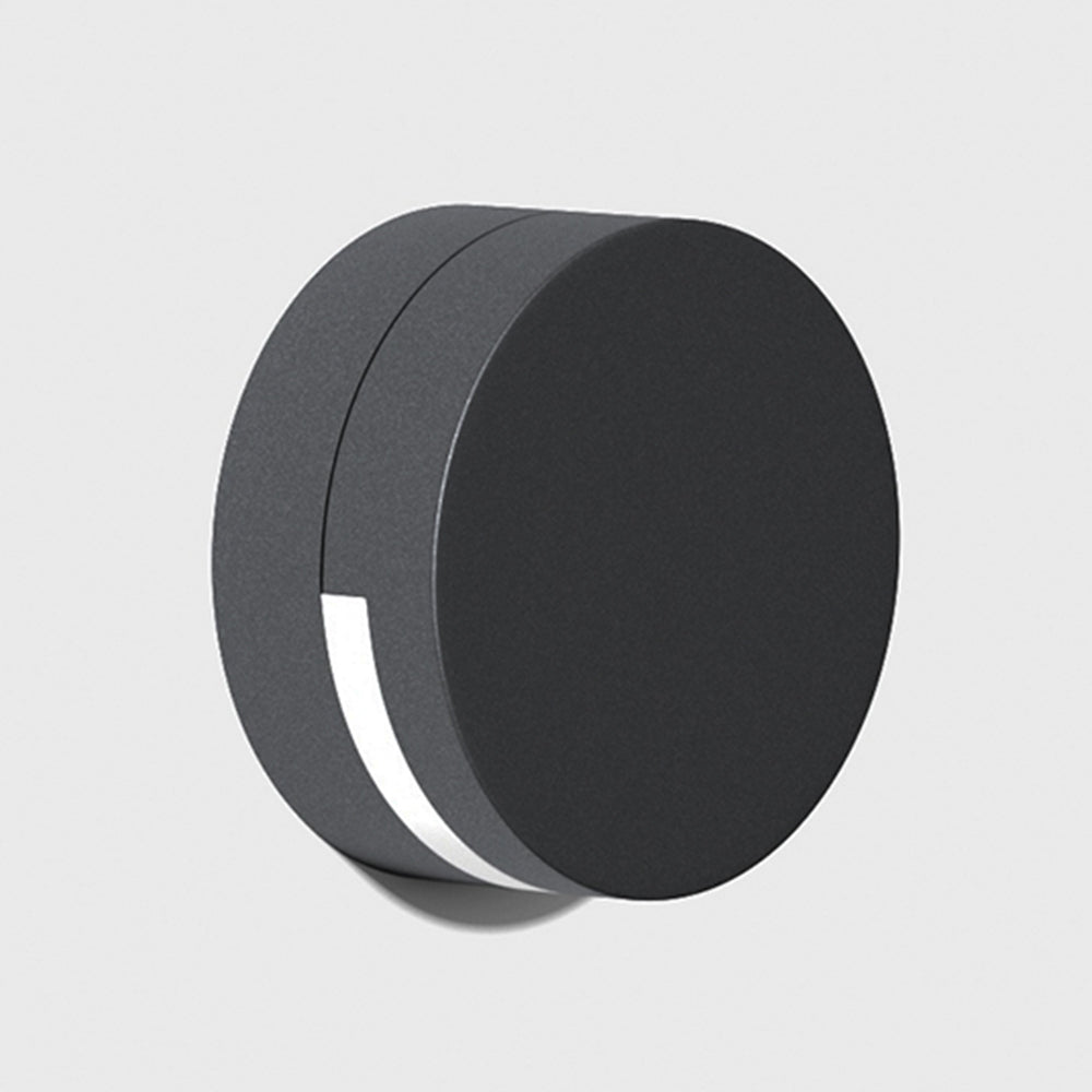 Nutida Rund Glas Utomhus Vägglampa