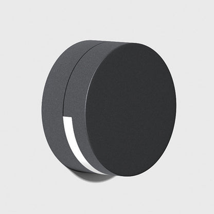 Nutida Rund Glas Utomhus Vägglampa