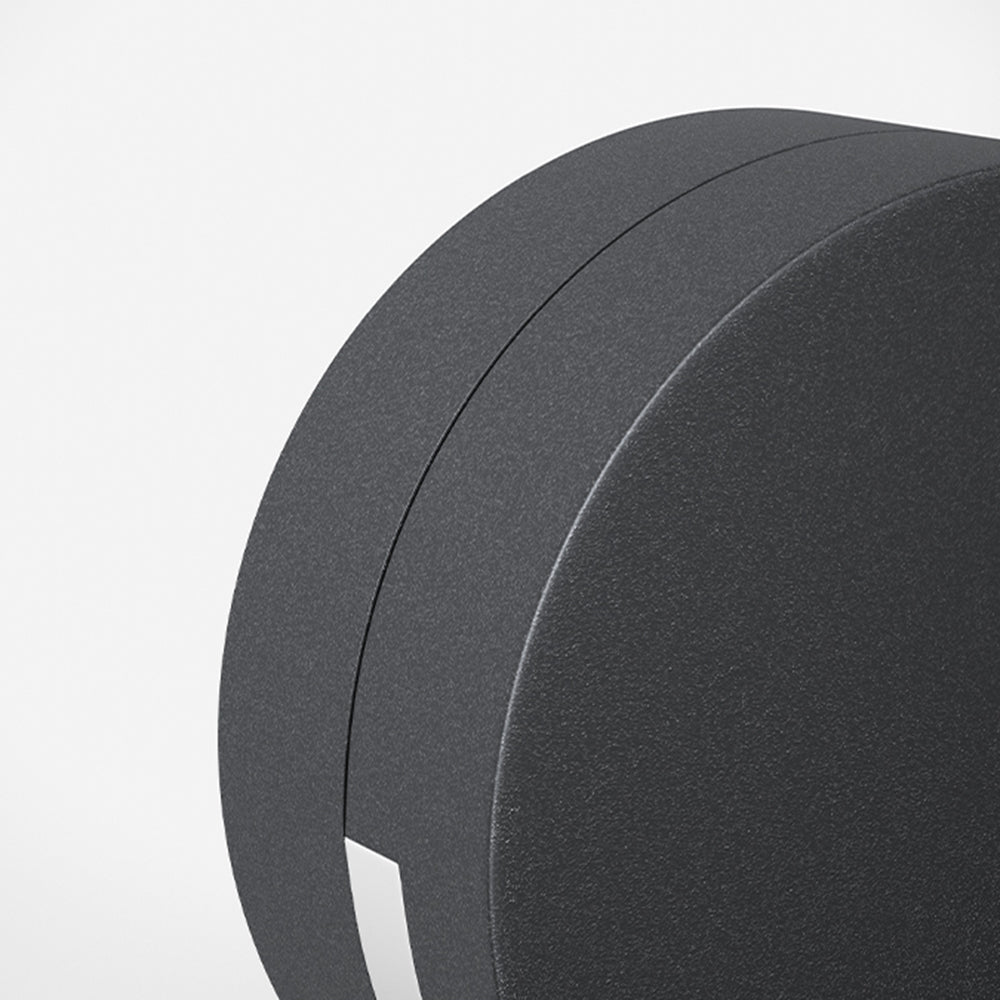 Nutida Rund Glas Utomhus Vägglampa