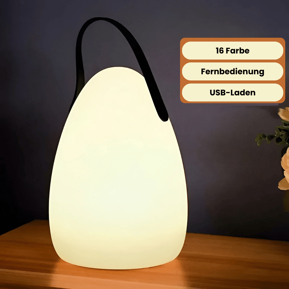 Trådlamp LED-bordslampa – Bärbar &amp; Vattentålig med fjärrkontroll | För trädgård, balkong &amp; vardagsrum