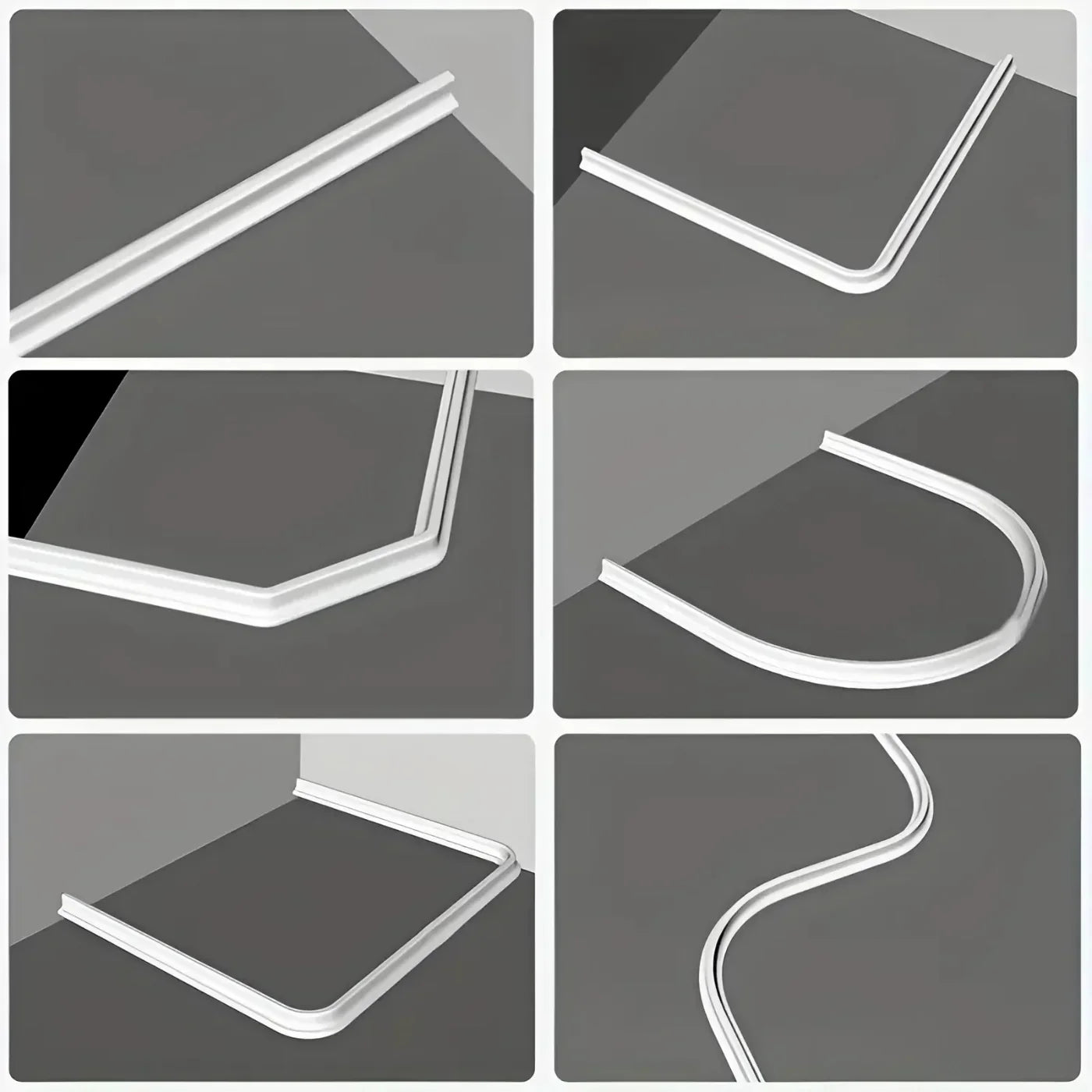 Carvallo - Flexibel Silikon-Duschskydd