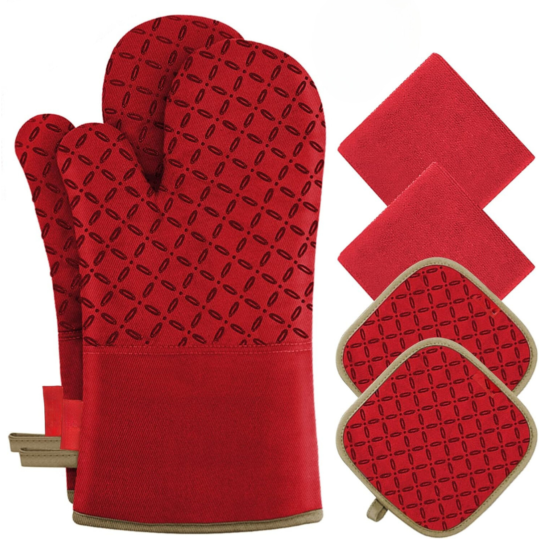 Carvallo-Set HeatGuard Pro | 6-delat | Värmebeständig upp till 260 °C | Rutschfritt silikon | Extra lång