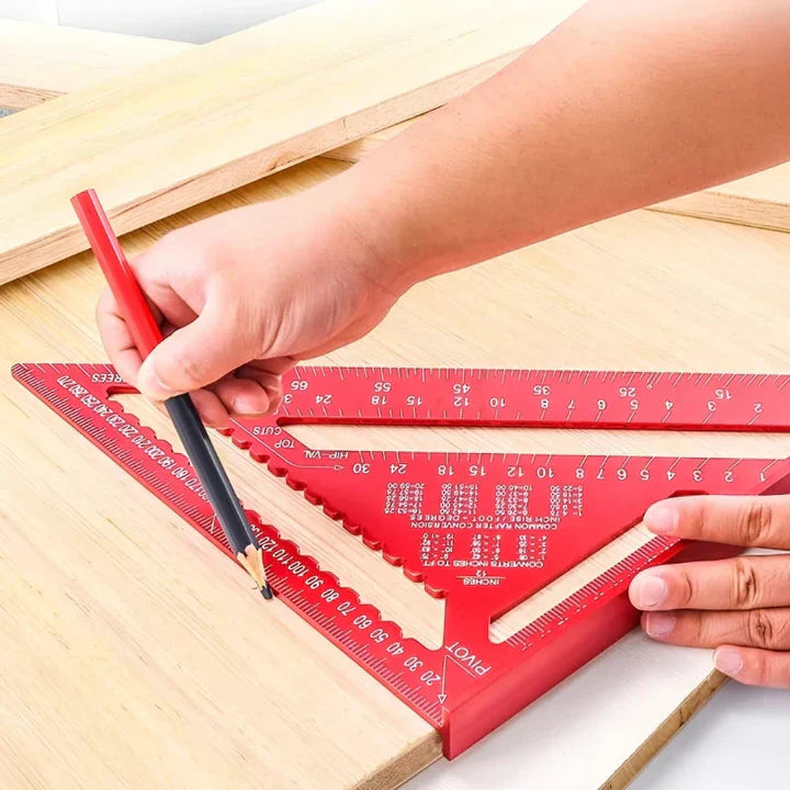 Carvallo - Triangel linjal mätverktyg