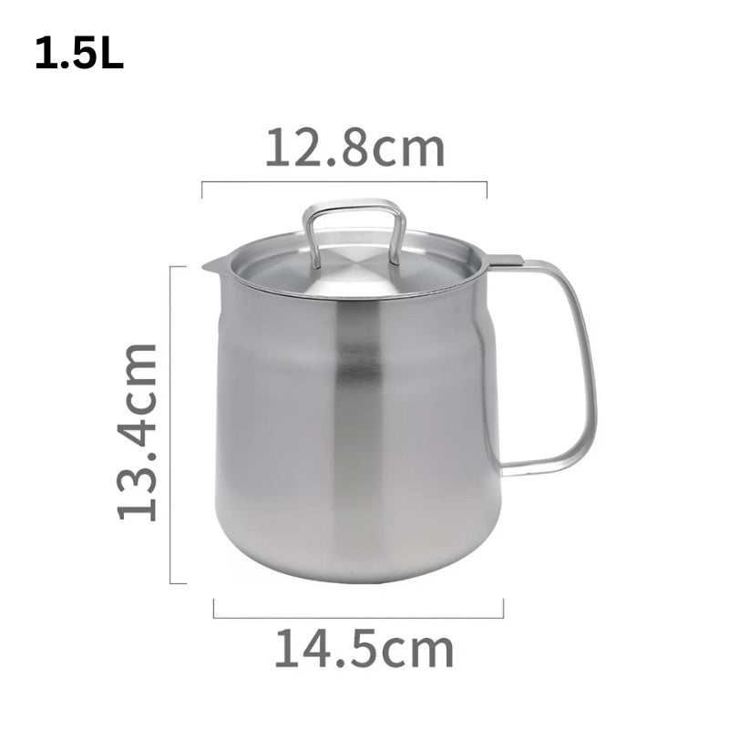 Carvallo - Kök oljebehållare i rostfritt stål med sil