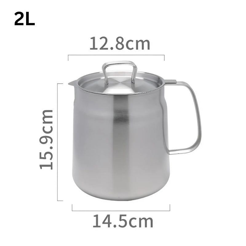 Carvallo - Kök oljebehållare i rostfritt stål med sil