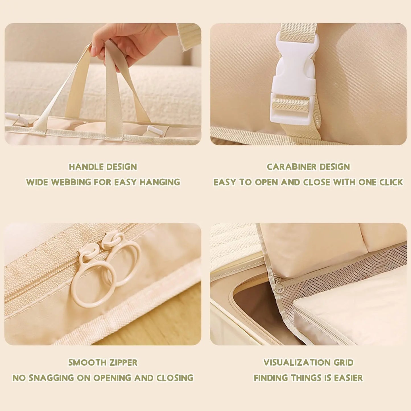 Carvallo Reise Organizer | Kompakt Hängende Aufbewahrungstasche | Vielseitig & Robust | Hochwertiges Material