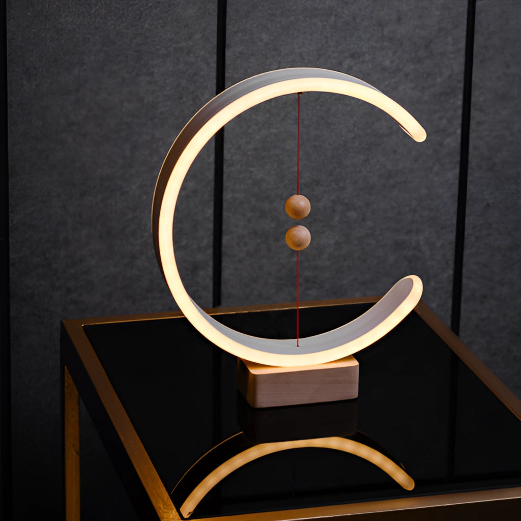 Modern LED-inomhuslampor med magnetiska strömbrytare och månskärmsbelysning