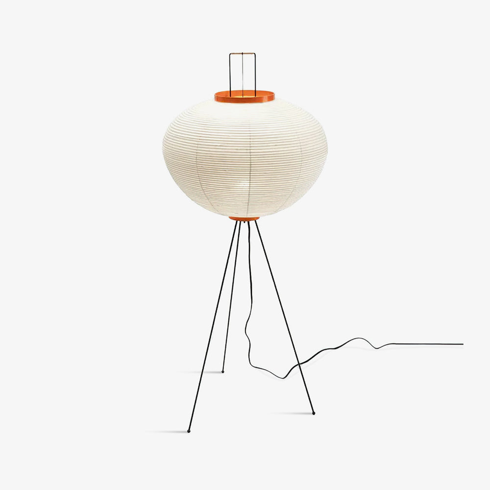 Lunora Haze | Skulptural golvlampa i rispapper i Japandi-stil