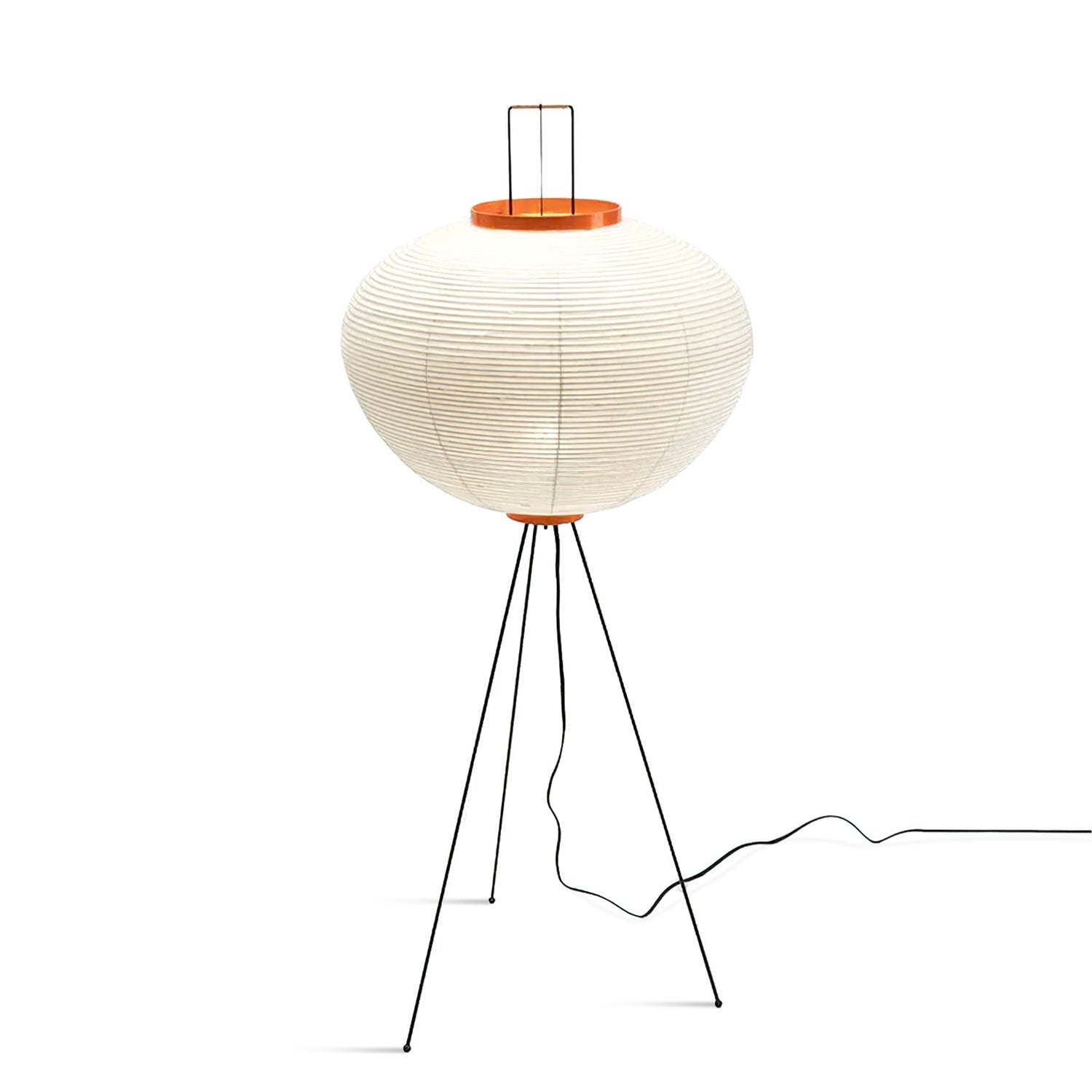Lunora Haze | Skulptural golvlampa i rispapper i Japandi-stil