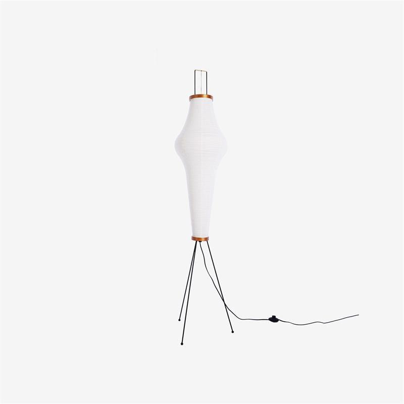 Lunora Haze | Skulptural golvlampa i rispapper i Japandi-stil