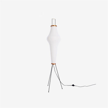 Lunora Haze | Skulptural golvlampa i rispapper i Japandi-stil