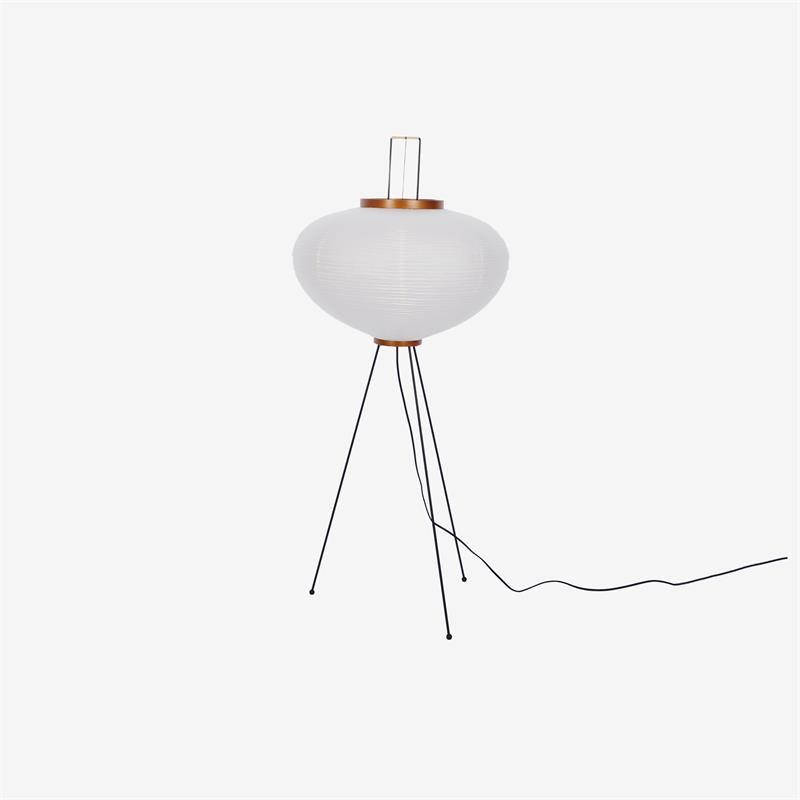 Lunora Haze | Skulptural golvlampa i rispapper i Japandi-stil