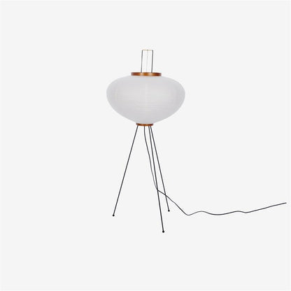 Lunora Haze | Skulptural golvlampa i rispapper i Japandi-stil