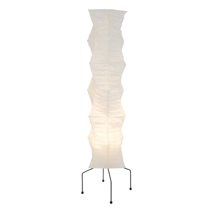 Lunora Haze | Skulptural golvlampa i rispapper i Japandi-stil