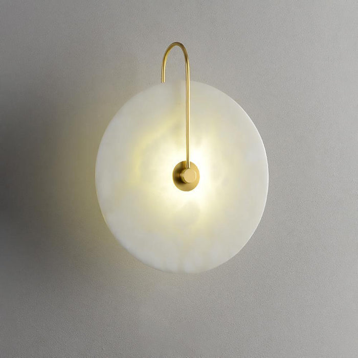 Lugnande LED Vägglampa i Alabaster