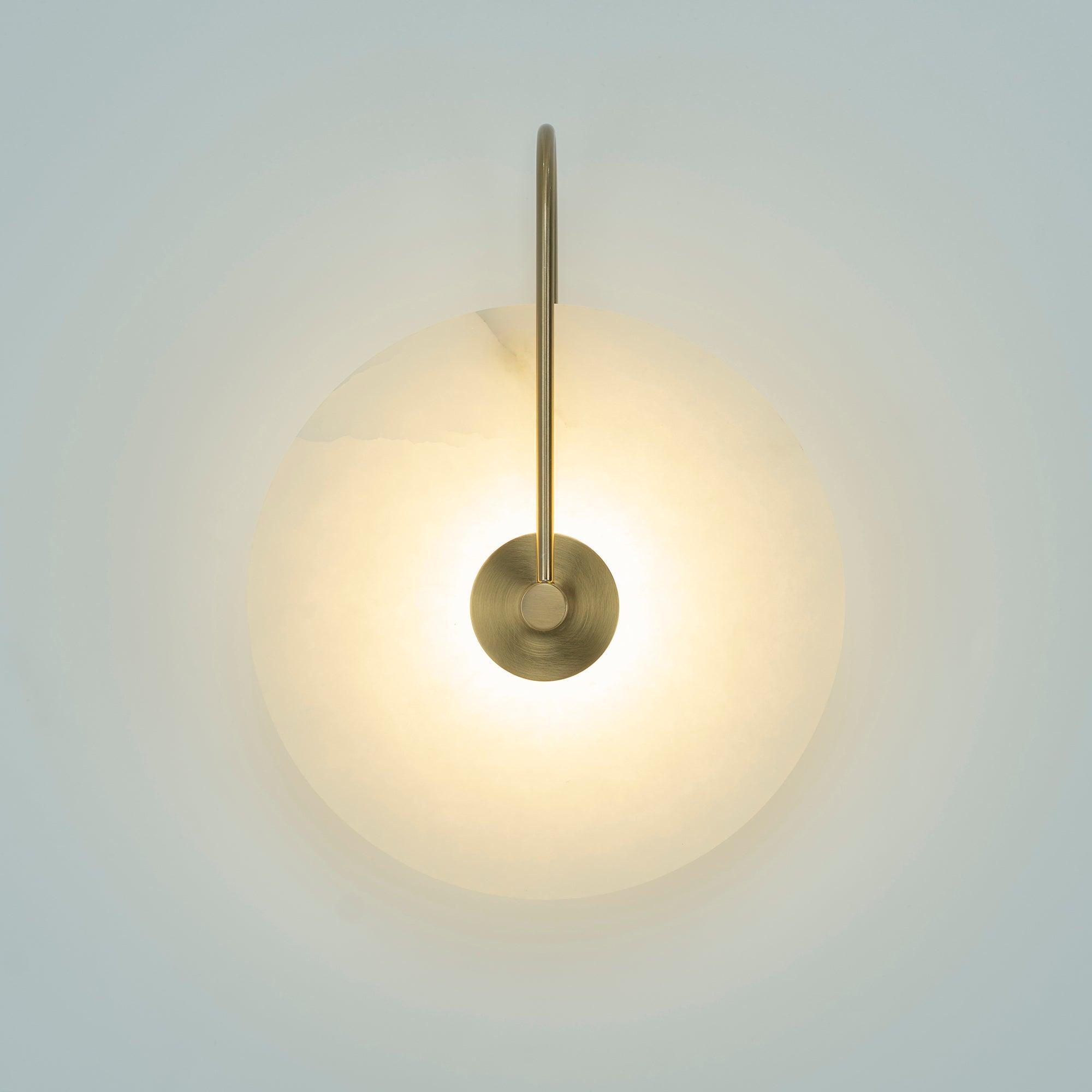 LumiStone - LED Vägglampa med Tidlös Alabaster Elegans