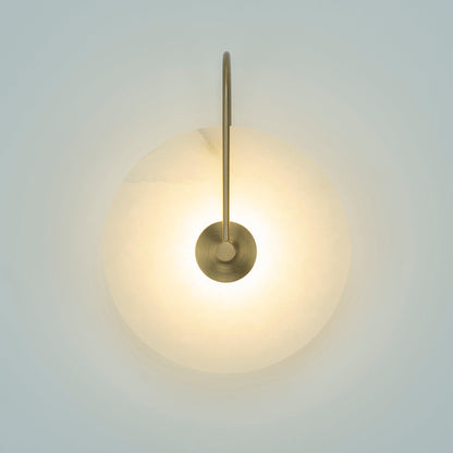 LumiStone - LED Vägglampa med Tidlös Alabaster Elegans