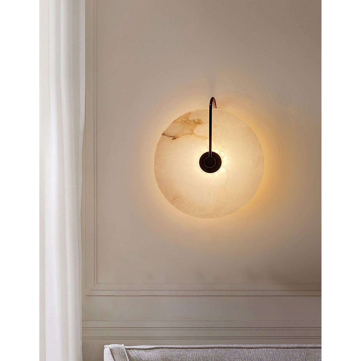 LuxeStone Light - Modern sten LED-vägglampa