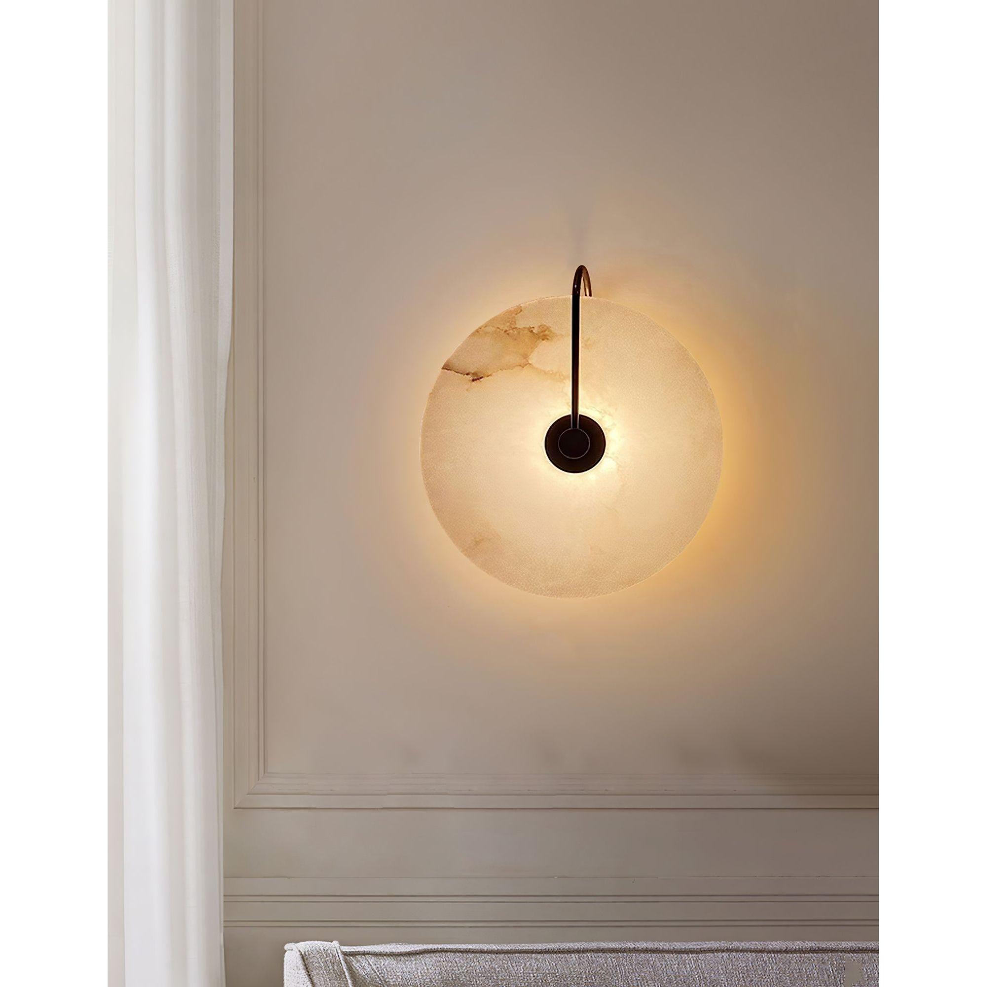 LuxeStone Light - Modern sten LED-vägglampa