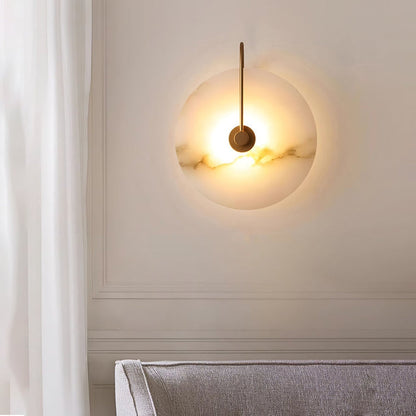 Lugnande LED Vägglampa i Alabaster