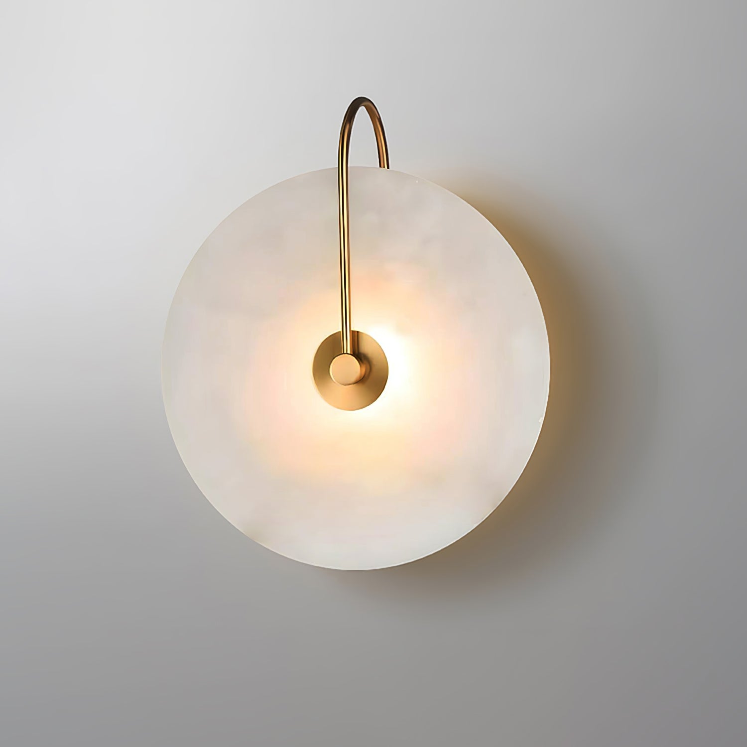 LumiStone - LED Vägglampa med Tidlös Alabaster Elegans