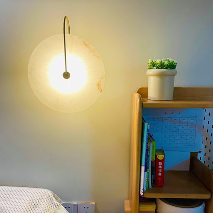 LumiStone - LED Vägglampa med Tidlös Alabaster Elegans