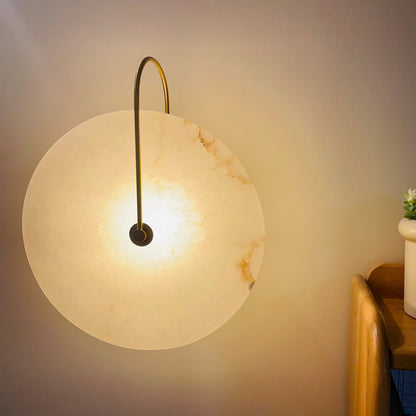 LumiStone - LED Vägglampa med Tidlös Alabaster Elegans