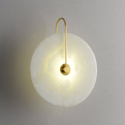 Lugnande LED Vägglampa i Alabaster