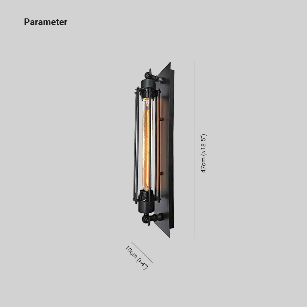 Elias Retro Vägglampa, Metall, Olika Färger