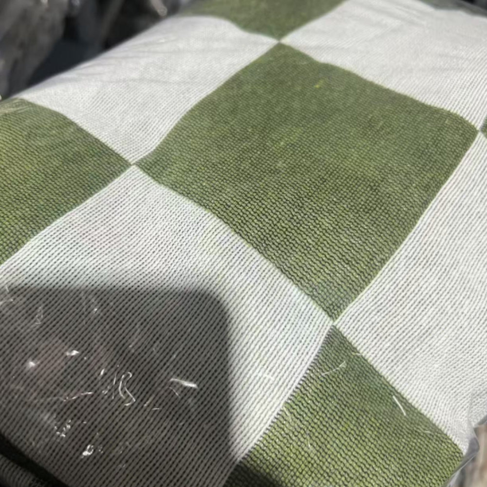 Klassisk Rutig Picknickfilt med Fransar