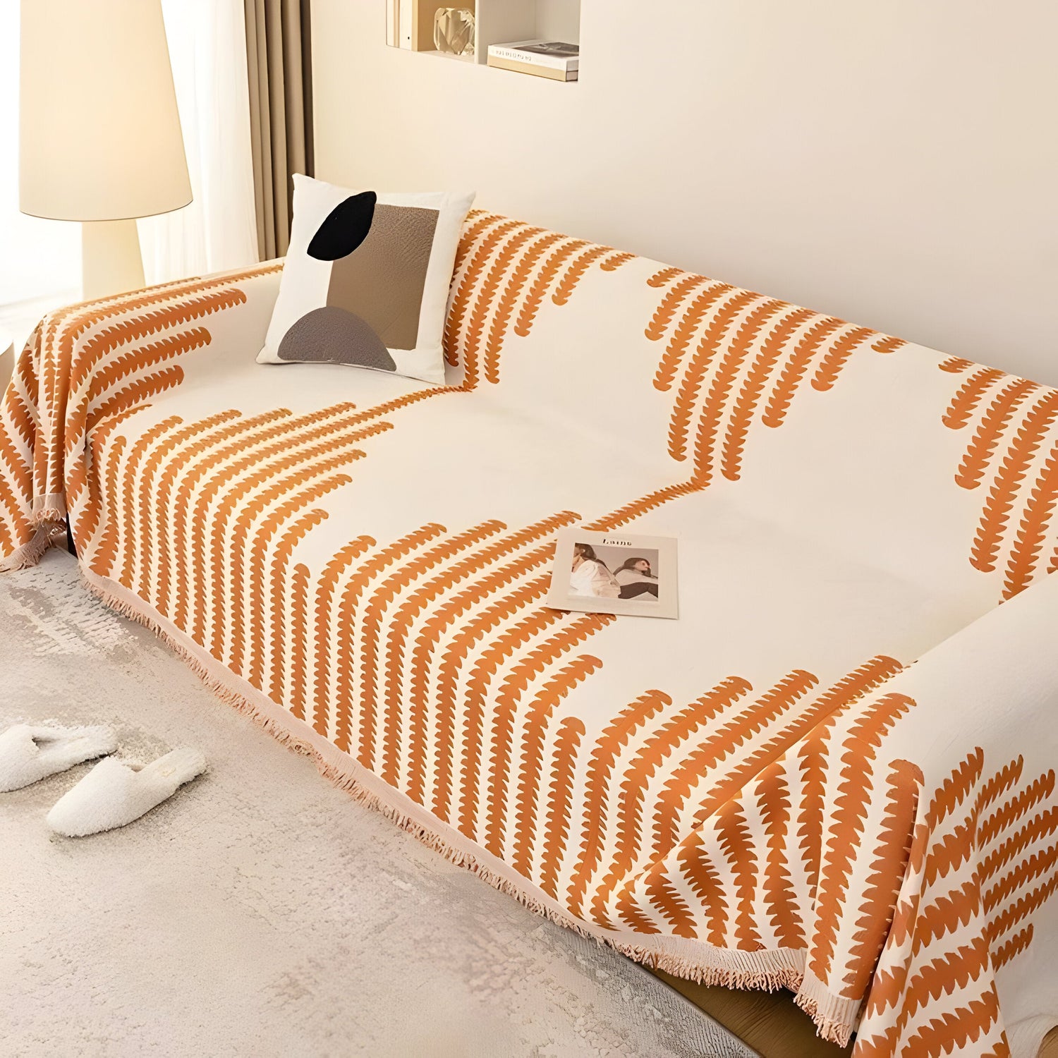 HomeHaven Cover - Dubbelsidig Chenille-tyg-sofföverdrag