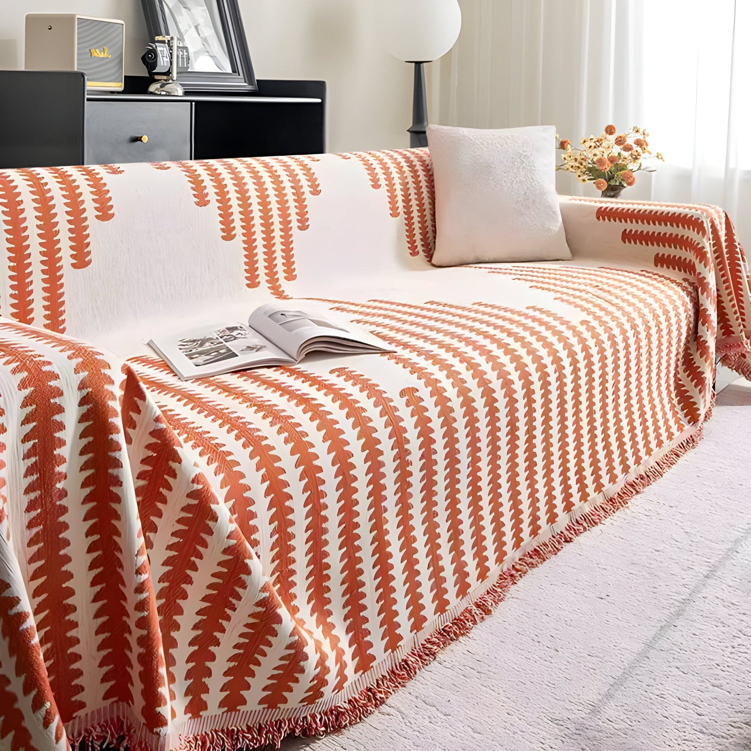 HomeHaven Cover - Dubbelsidig Chenille-tyg-sofföverdrag