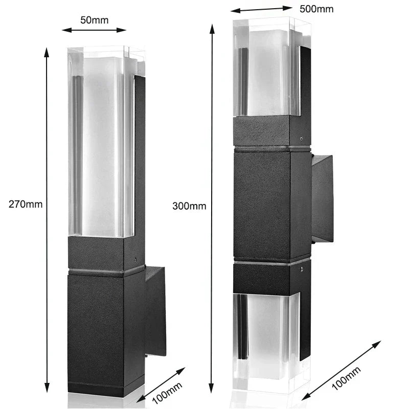 BrightLine - Aluminium-Acryll Minimalistisk LED-Vägglampa