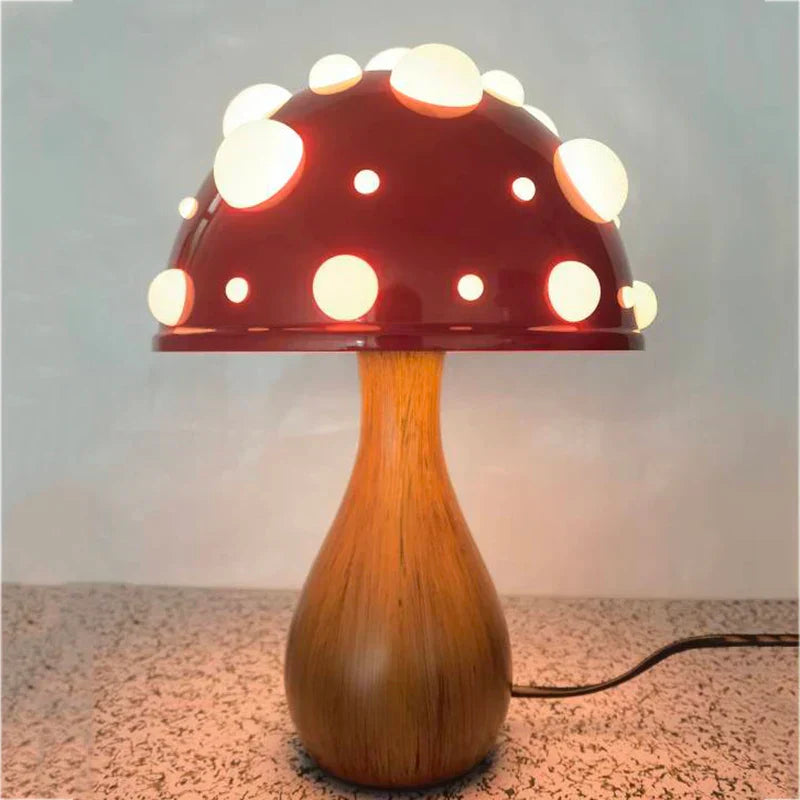 GlowMush - Retro LED Bordslampa i Svampdesign