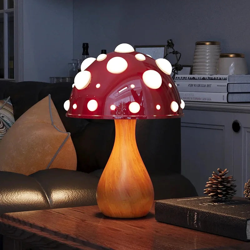 GlowMush - Retro LED Bordslampa i Svampdesign