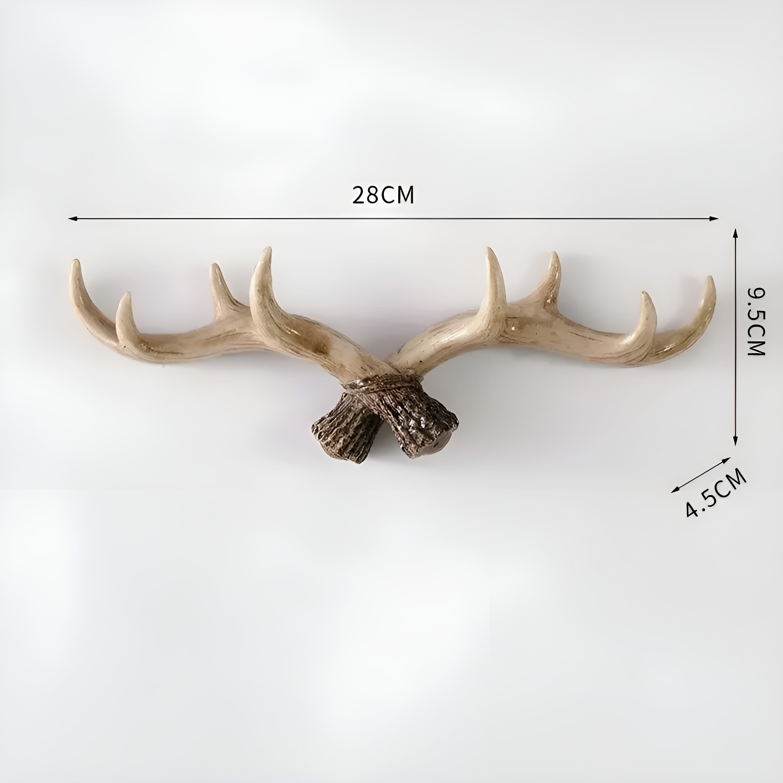 Horn väggkrok – Retrodesign för rockar och jackor | Dekorativ garderobskrok
