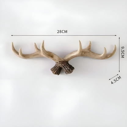 Horn väggkrok – Retrodesign för rockar och jackor | Dekorativ garderobskrok