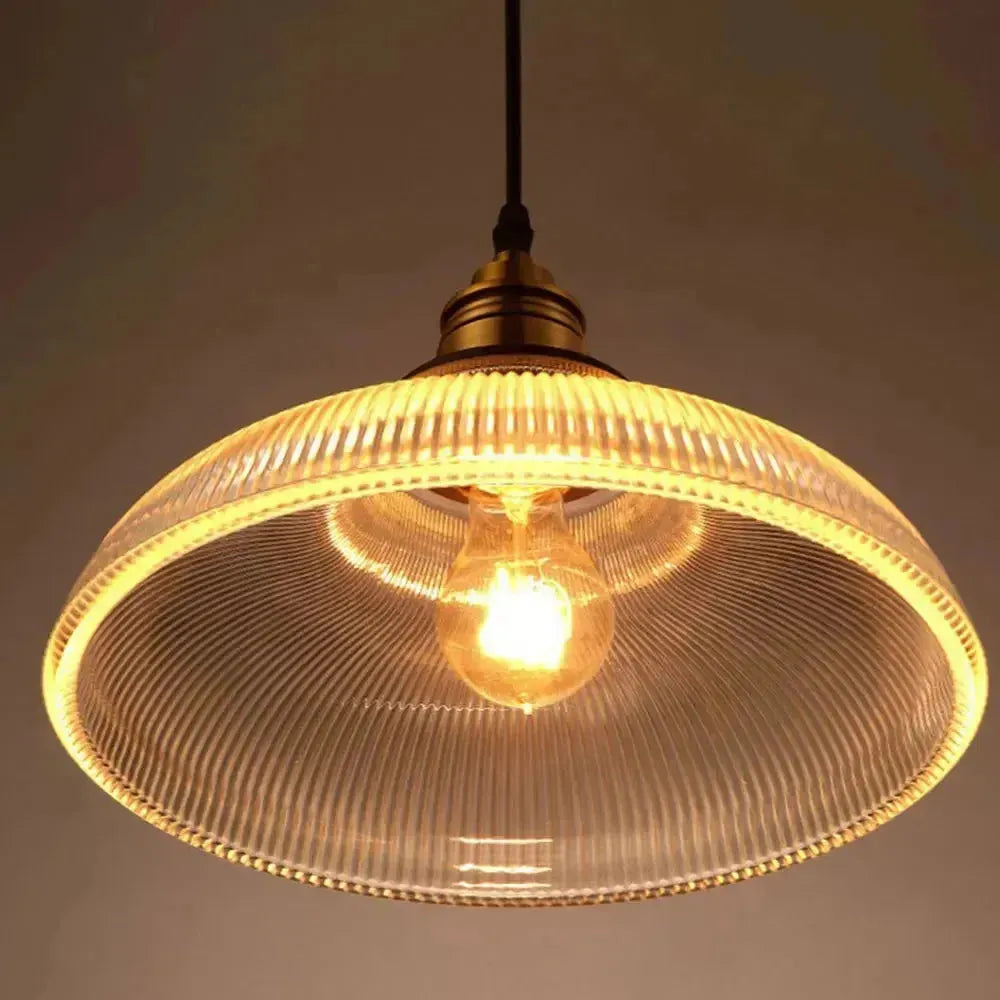 LumiAura Light - Nordisk Vintage-Glas-Pendellampa