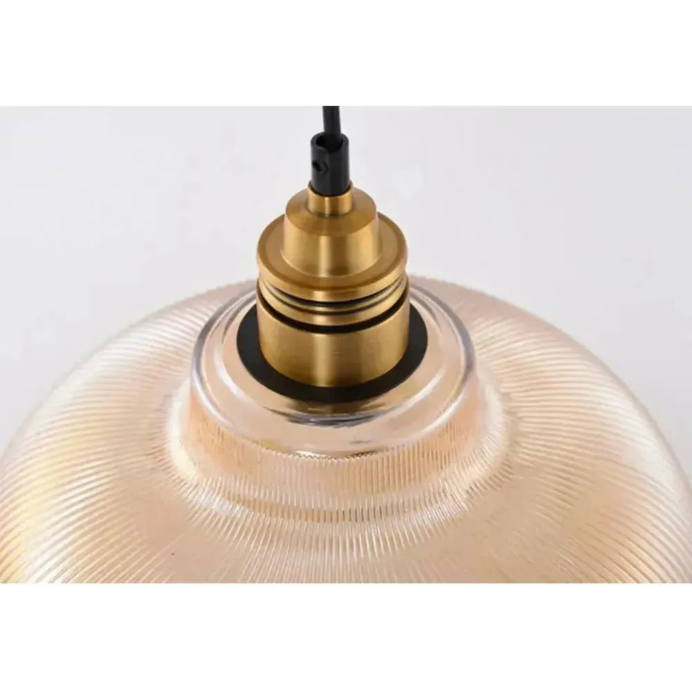 LumiAura Light - Nordisk Vintage-Glas-Pendellampa