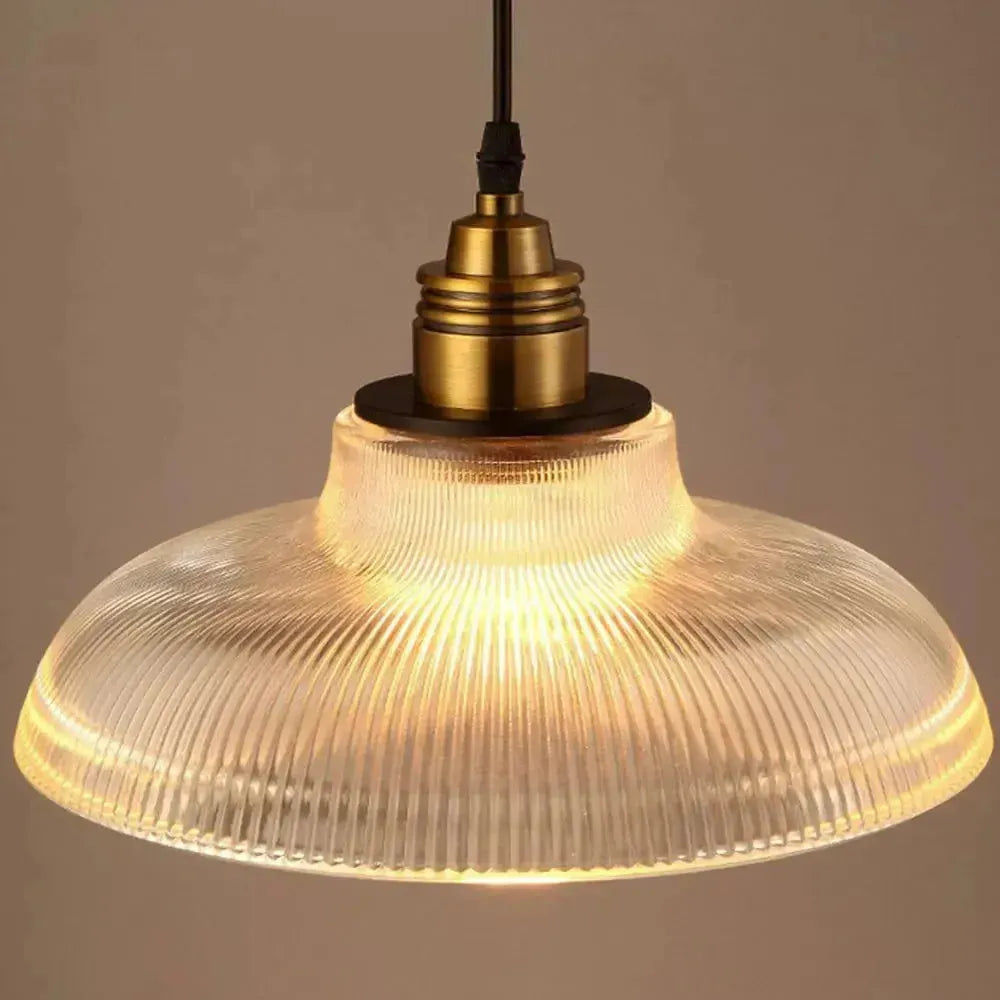 LumiAura Light - Nordisk Vintage-Glas-Pendellampa