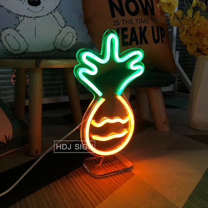 NeonBurger – LED Nattlampa i Hamburgarform | Unik Belysning för Kök och Fest
